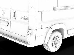 ram promaster window van 3500 h3 159wb 2020 Model 3D