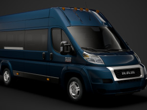 ram promaster window van 3500 h3 159wb ext 2020 3D मॉडल