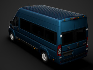 ram promaster window van 3500 h3 159wb ext 2020 Modelo 3D