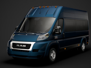 ram promaster window van 3500 h3 159wb ext 2020 Modelo 3D