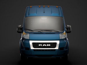 ram promaster window van 3500 h3 159wb ext 2020 Modelo 3D