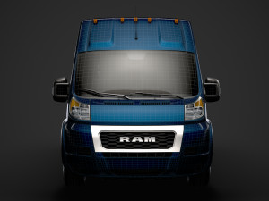 ram promaster window van 3500 h3 159wb ext 2020 Modelo 3D