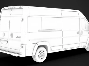 ram promaster window van 3500 hr 159wb 2020 3D Model