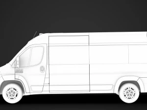 ram promaster window van 3500 hr 159wb 2020 3D Model