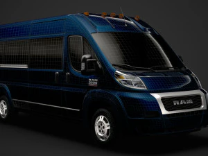 ram promaster window van 3500 hr 159wb 2020 3D Model