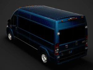 ram promaster window van 3500 hr 159wb 2020 3D Model