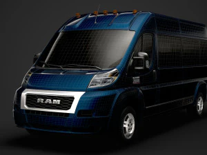 ram promaster window van 3500 hr 159wb 2020 3D Model