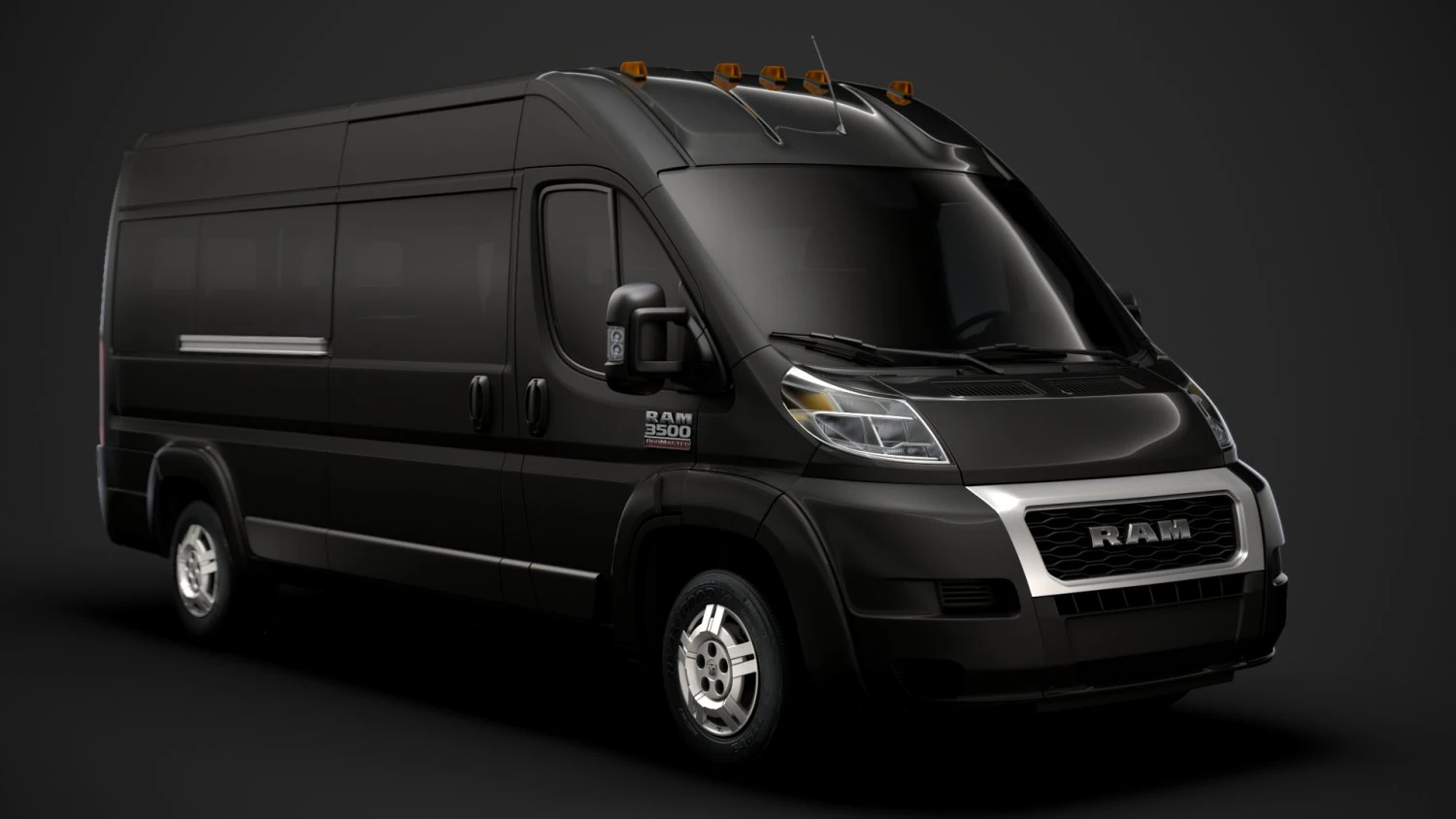 ram promaster window van 3500 hr 159wb ext 2020 3D Model .c4d .max .obj .3ds .fbx .stl .blend 