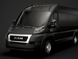 ram promaster window van 3500 hr 159wb ext 2020 3D Model