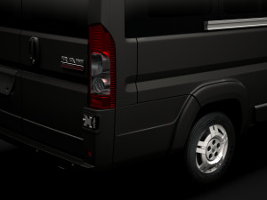 ram promaster window van 3500 hr 159wb ext 2020 3D Model