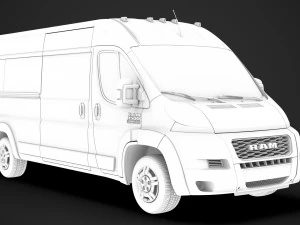 ram promaster window van 3500 hr 159wb ext 2020 3D Model