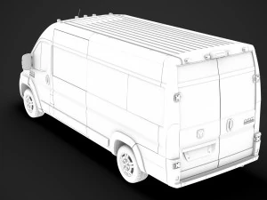 ram promaster window van 3500 hr 159wb ext 2020 3D Model