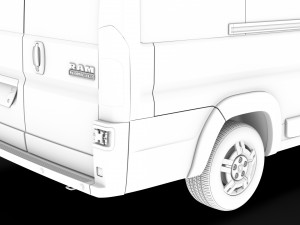 ram promaster window van 3500 hr 159wb ext 2020 3D Model