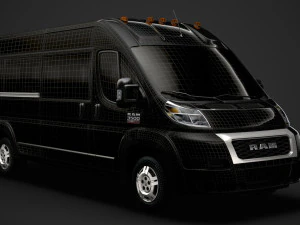 ram promaster window van 3500 hr 159wb ext 2020 3D Model
