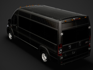ram promaster window van 3500 hr 159wb ext 2020 3D Model