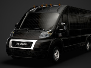 ram promaster window van 3500 hr 159wb ext 2020 3D Model