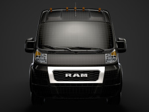 ram promaster window van 3500 hr 159wb ext 2020 3D Model