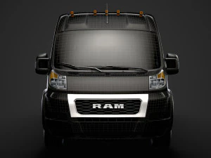 ram promaster window van 3500 hr 159wb ext 2020 3D Model