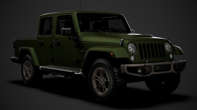 jeep gladiator 75th anniversary jk 2018 Modèle 3D .c4d .max .obj .3ds .fbx .stl .blend 