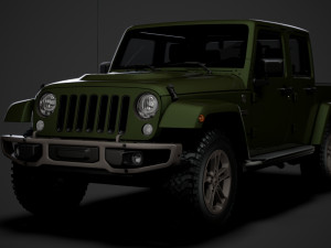 jeep gladiator 75th anniversary jk 2018 Modèle 3D