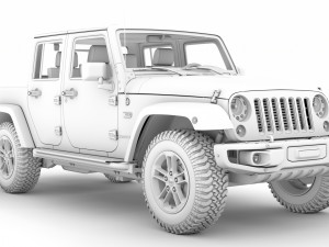 jeep gladiator 75th anniversary jk 2018 Modèle 3D