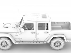 jeep gladiator 75th anniversary jk 2018 Modèle 3D