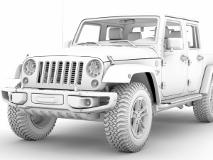 jeep gladiator 75th anniversary jk 2018 Modèle 3D