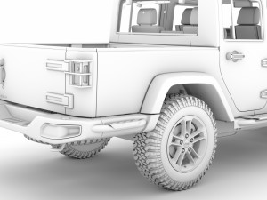 jeep gladiator 75th anniversary jk 2018 Modèle 3D