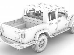 jeep gladiator 75th anniversary jk 2018 Modèle 3D
