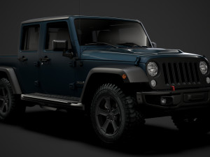 jeep gladiator rubicon recon jk 2018 3D Model