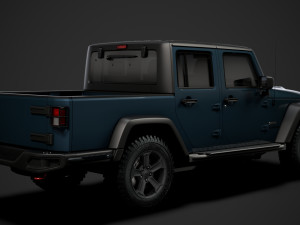 jeep gladiator rubicon recon jk 2018 3D Model