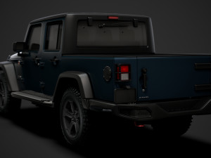 jeep gladiator rubicon recon jk 2018 3D Model