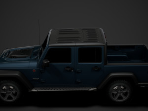 jeep gladiator rubicon recon jk 2018 3D Model