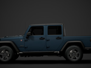 jeep gladiator rubicon recon jk 2018 3D Model