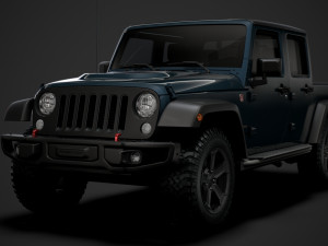 jeep gladiator rubicon recon jk 2018 3D Model