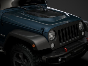 jeep gladiator rubicon recon jk 2018 3D Model