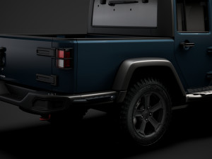 jeep gladiator rubicon recon jk 2018 3D Model