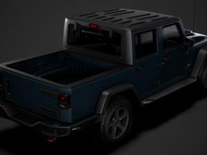 jeep gladiator rubicon recon jk 2018 3D Model