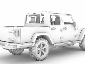 jeep gladiator rubicon recon jk 2018 3D Model