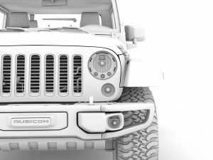 jeep gladiator rubicon recon jk 2018 3D Model