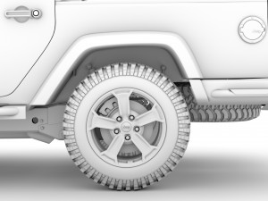 jeep gladiator rubicon recon jk 2018 3D Model