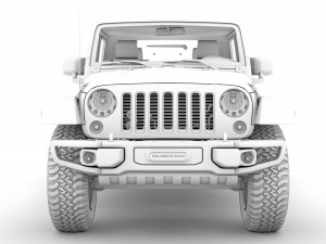 jeep gladiator rubicon recon jk 2018 3D Model