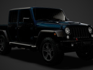 jeep gladiator rubicon recon jk 2018 3D Model