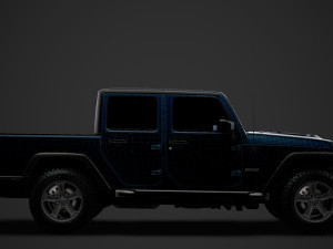 jeep gladiator rubicon recon jk 2018 3D Model