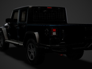 jeep gladiator rubicon recon jk 2018 3D Model
