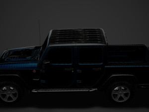 jeep gladiator rubicon recon jk 2018 3D Model