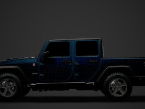 jeep gladiator rubicon recon jk 2018 3D Model