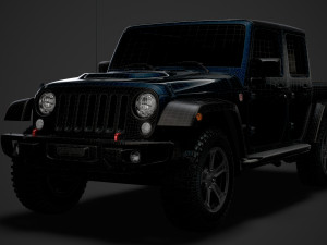 jeep gladiator rubicon recon jk 2018 3D Model