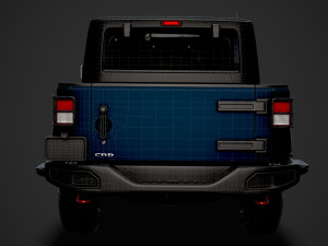 jeep gladiator rubicon recon jk 2018 3D Model