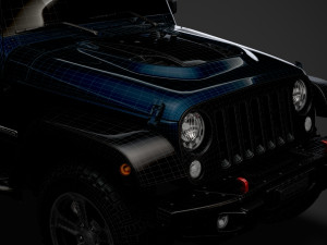 jeep gladiator rubicon recon jk 2018 3D Model